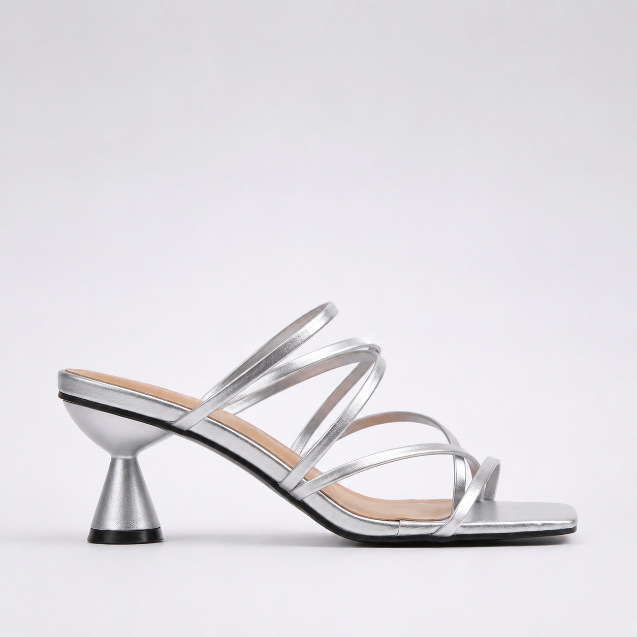 Lydia | Women's Strappy Kitten Heel Sandals – Multi-Strap Summer Heels