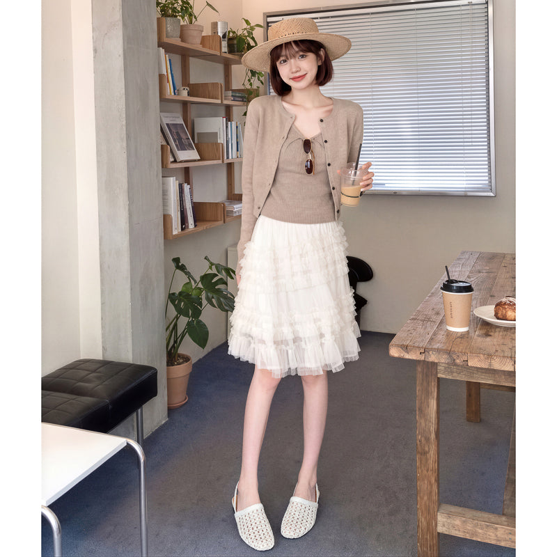 Millie | Women's Woven Mesh Slingback Flats - Low Block Heel Summer Shoes
