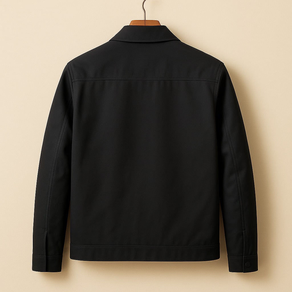 Mortimer | Men's Harrington Jacket - Zip-Up Checked Lining Casual Coat