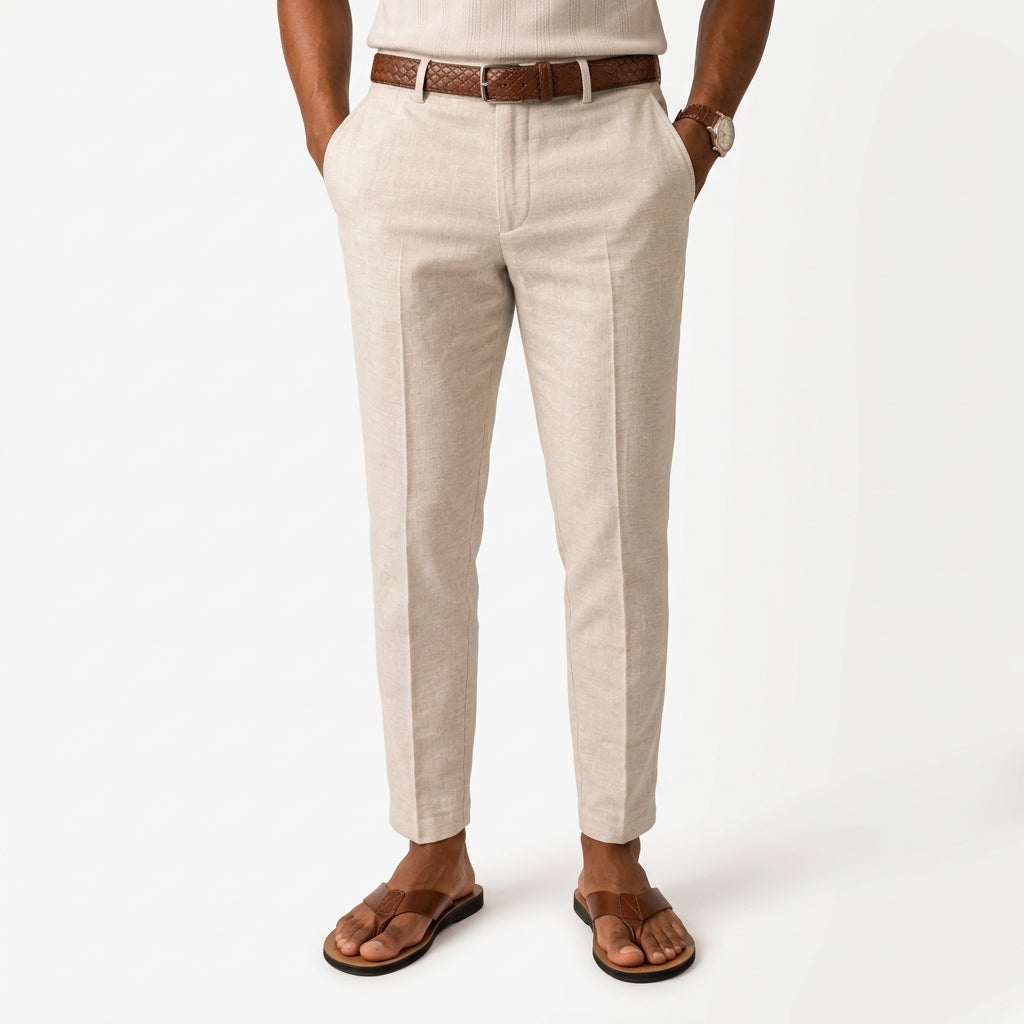 Graham | Men's Leather-Look Toe Post Sandals - Casual Summer Style