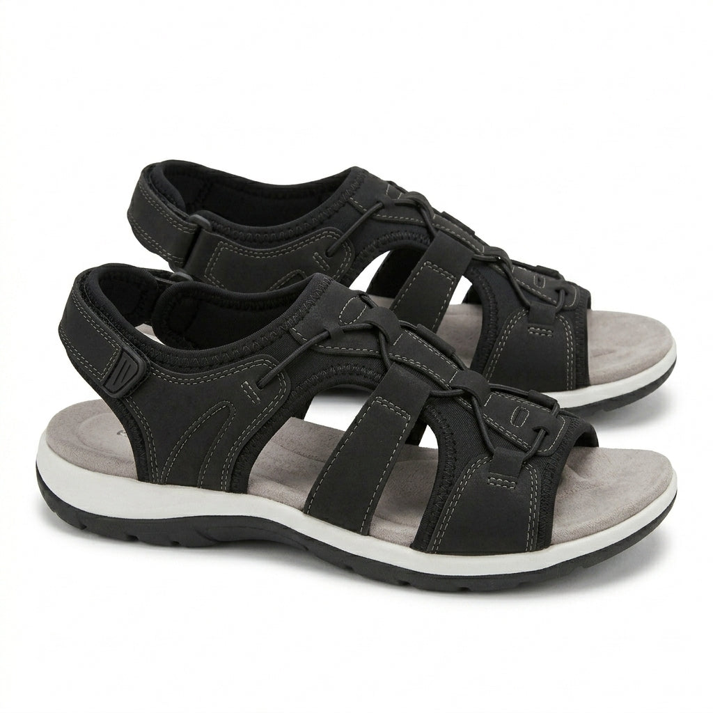Bridget | Women's Adjustable Strap Walking Sandals - Cushioned Comfort Sandals
