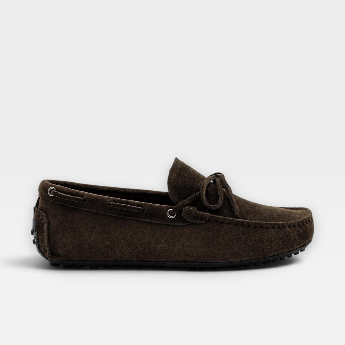 Lawson | Men's faux suede Driving Loafers - Slip-On Moccasins with Apron Stitching