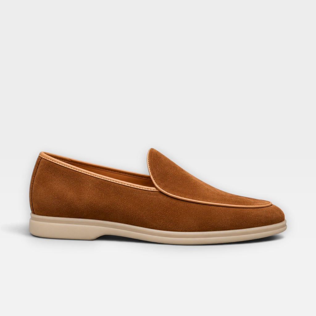 Hugo | Men's Suede Loafers - Smart Casual Slip-On Shoes