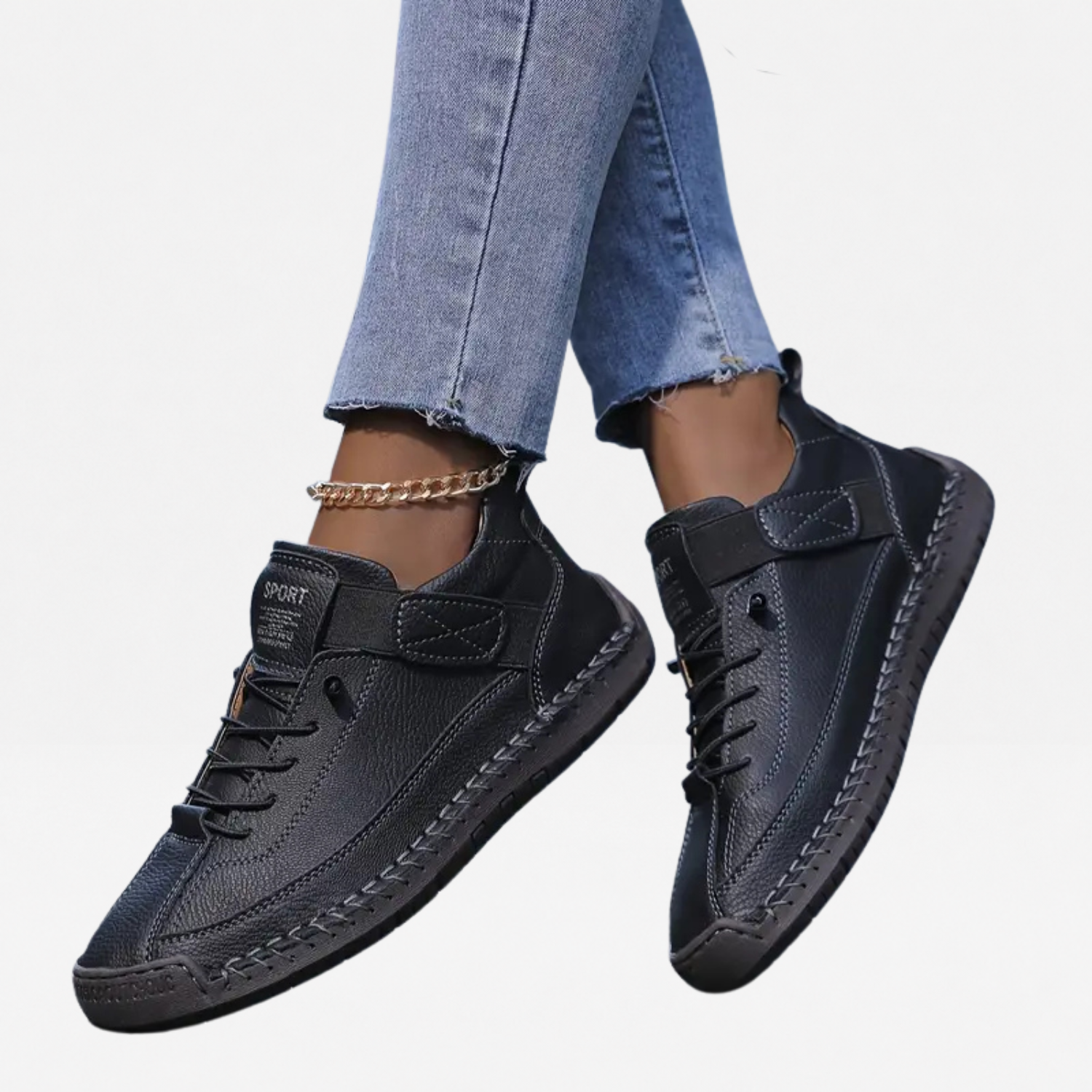 Grace | Women's Slip-On Walking Trainers – Wide Toe Casual Shoes