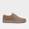 Osric | Men's Faux Leather Moc-Toe Lace-Up Shoes - Smart-Casual Everyday Flats