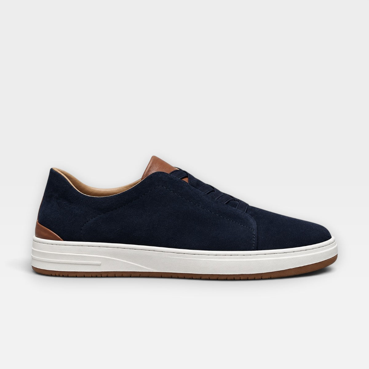 Lachlan | Men's Suede-Look Platform Trainers - Cushioned Casual Sneakers