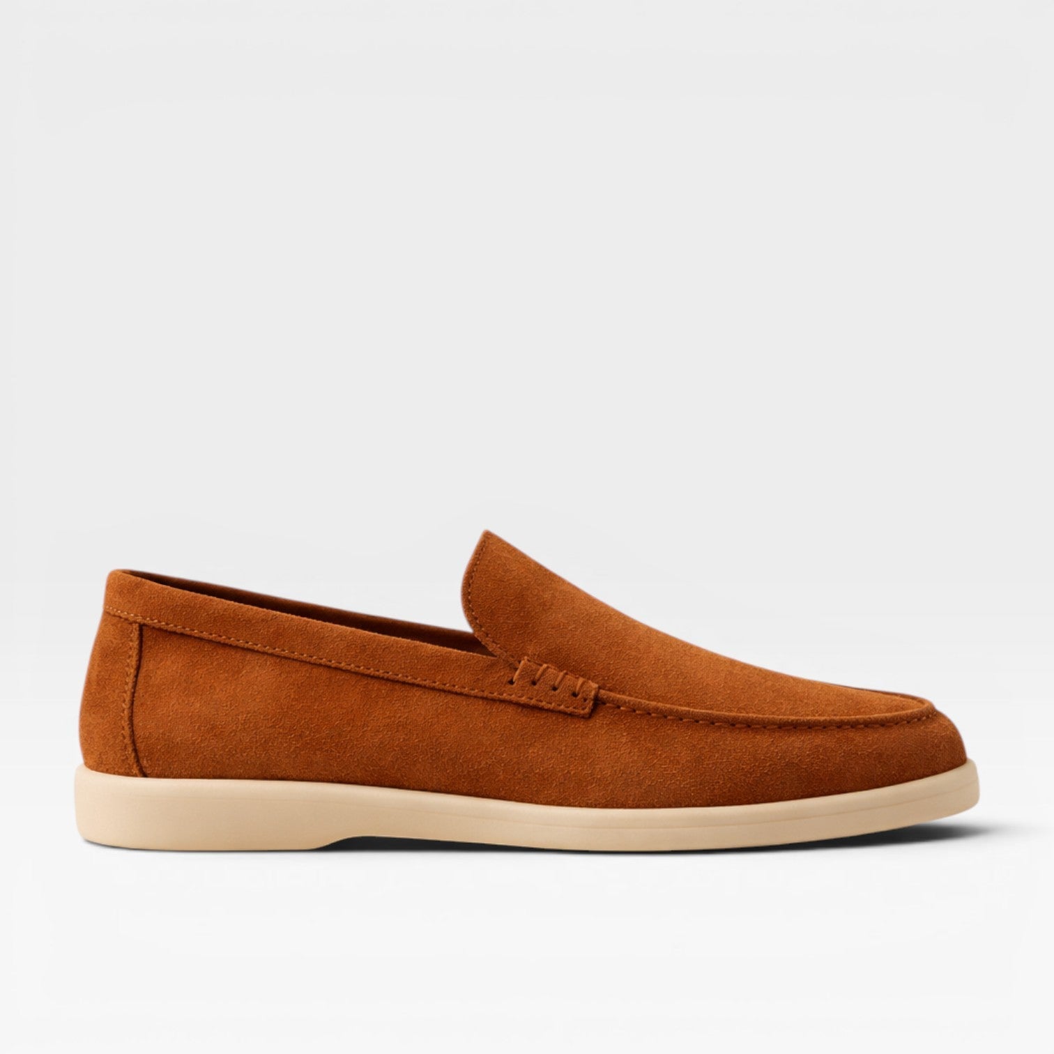 Reuben | Men's Suede-Look Loafers - Classic Slip-On Smart-Casual Shoes