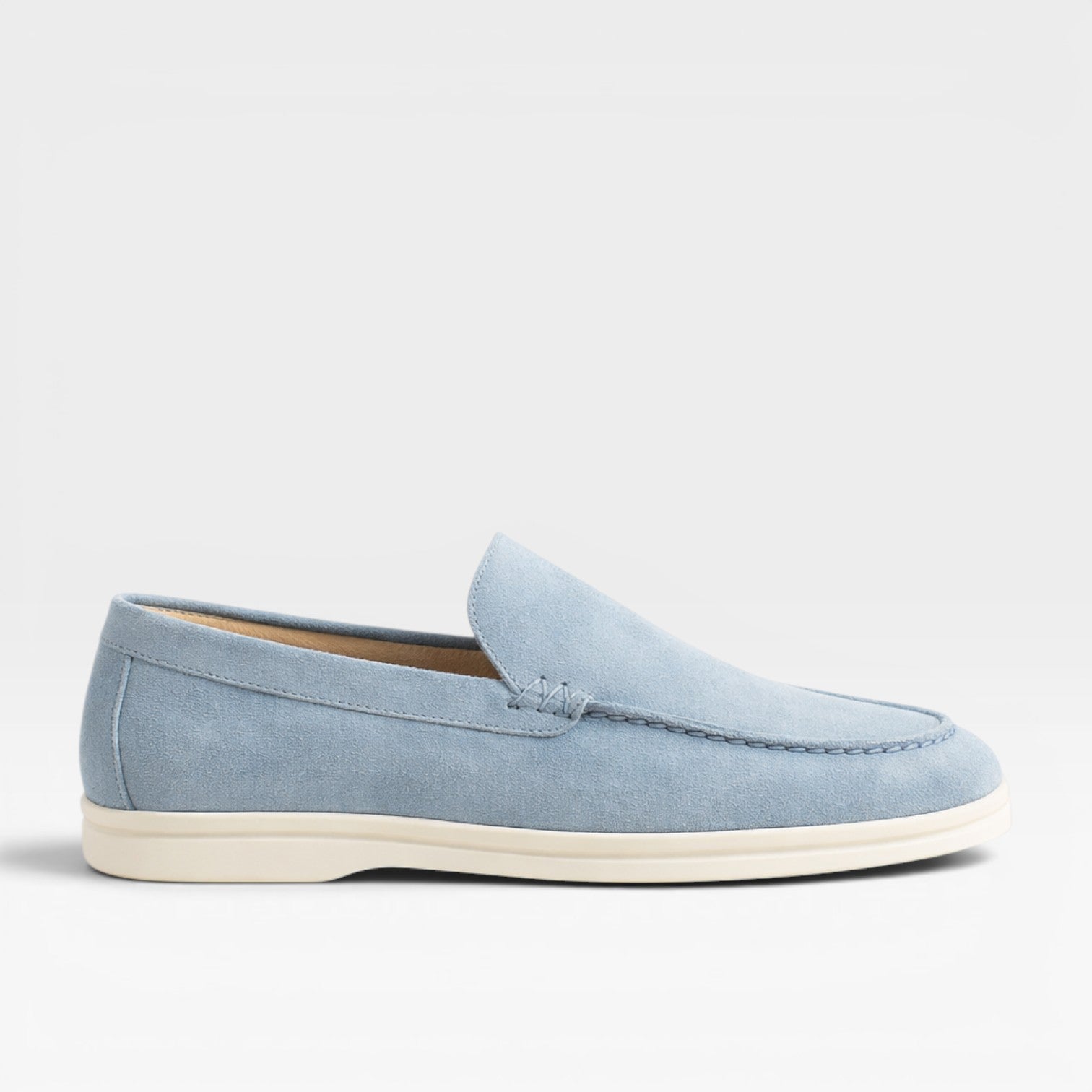 Reuben | Men's Suede-Look Loafers - Classic Slip-On Smart-Casual Shoes