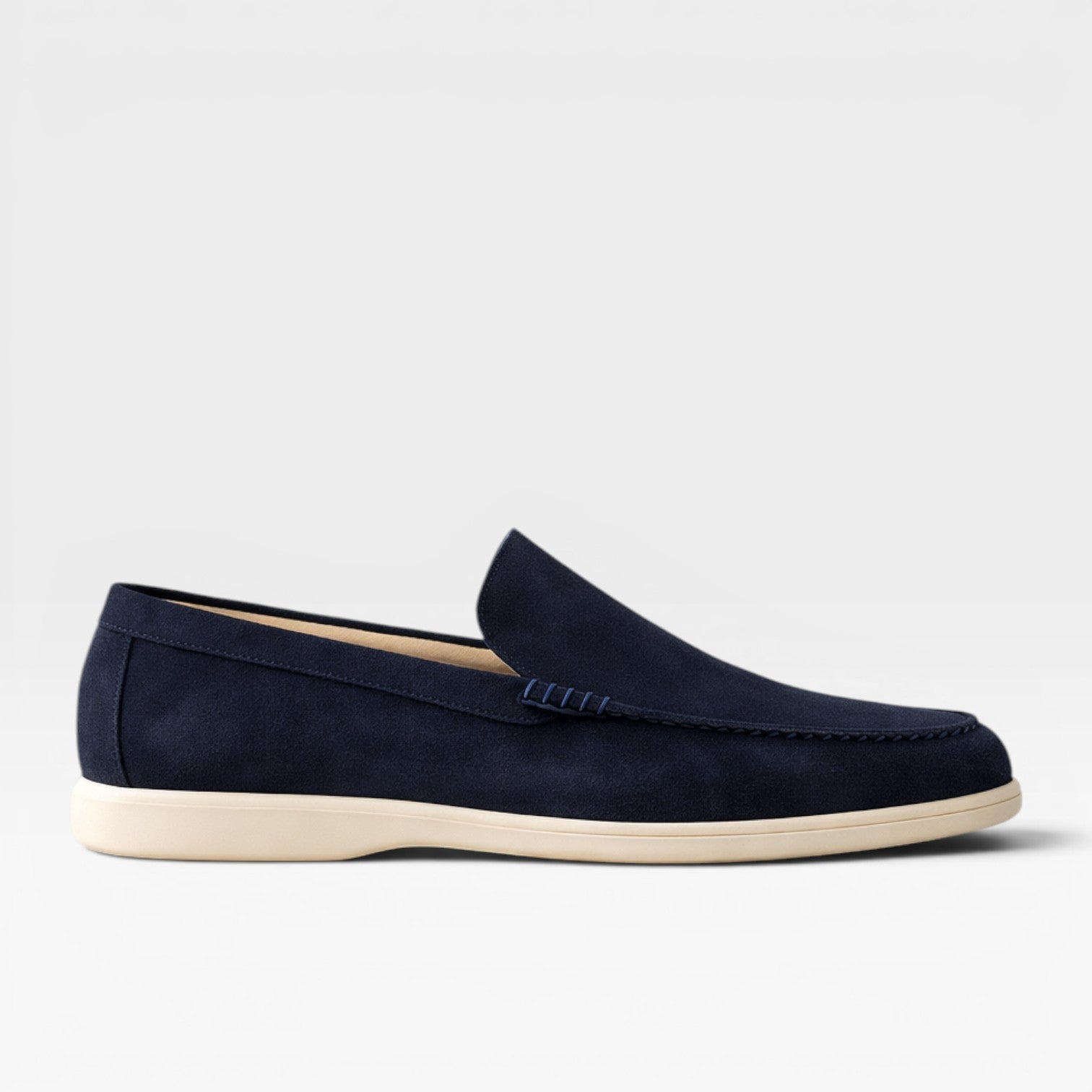 Reuben | Men's Suede-Look Loafers - Classic Slip-On Smart-Casual Shoes