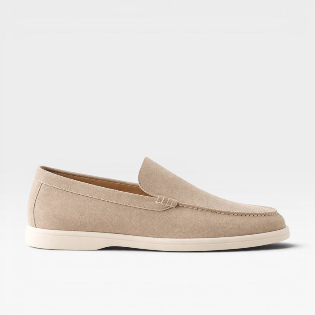 Reuben | Men's Suede-Look Loafers - Classic Slip-On Smart-Casual Shoes