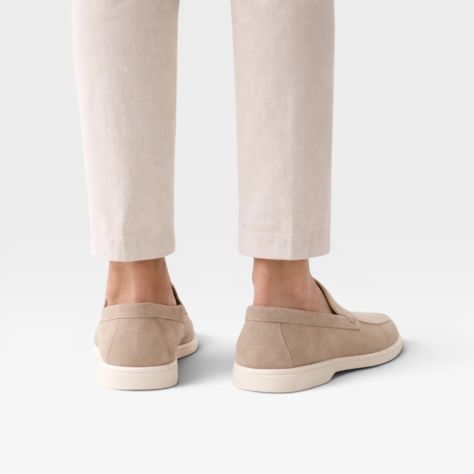 Reuben | Men's Suede-Look Loafers - Classic Slip-On Smart-Casual Shoes