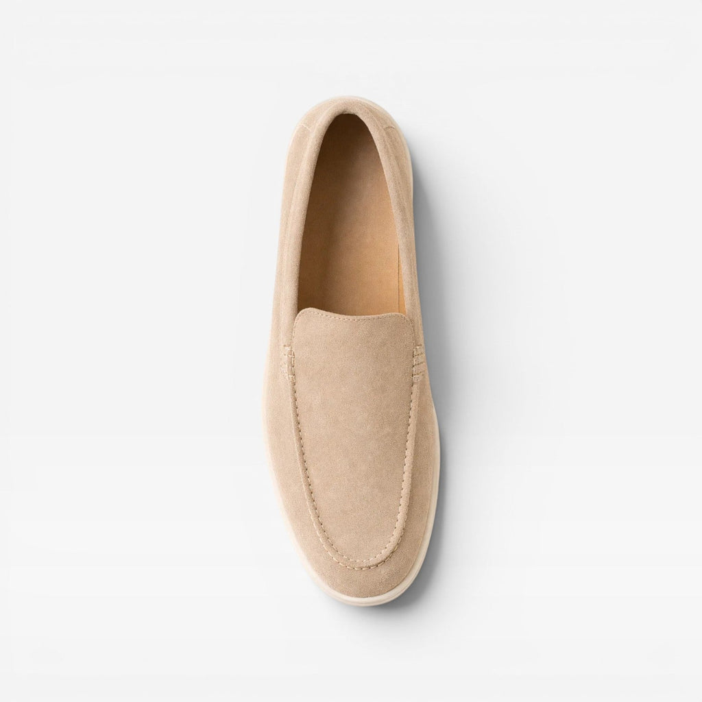 Reuben | Men's Suede-Look Loafers - Classic Slip-On Smart-Casual Shoes