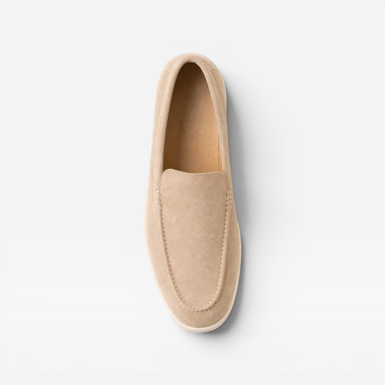 Reuben | Men's Suede-Look Loafers - Classic Slip-On Smart-Casual Shoes