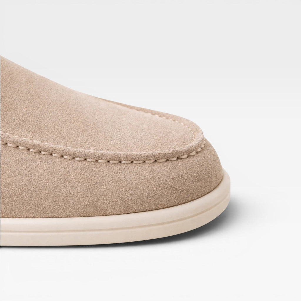 Reuben | Men's Suede-Look Loafers - Classic Slip-On Smart-Casual Shoes