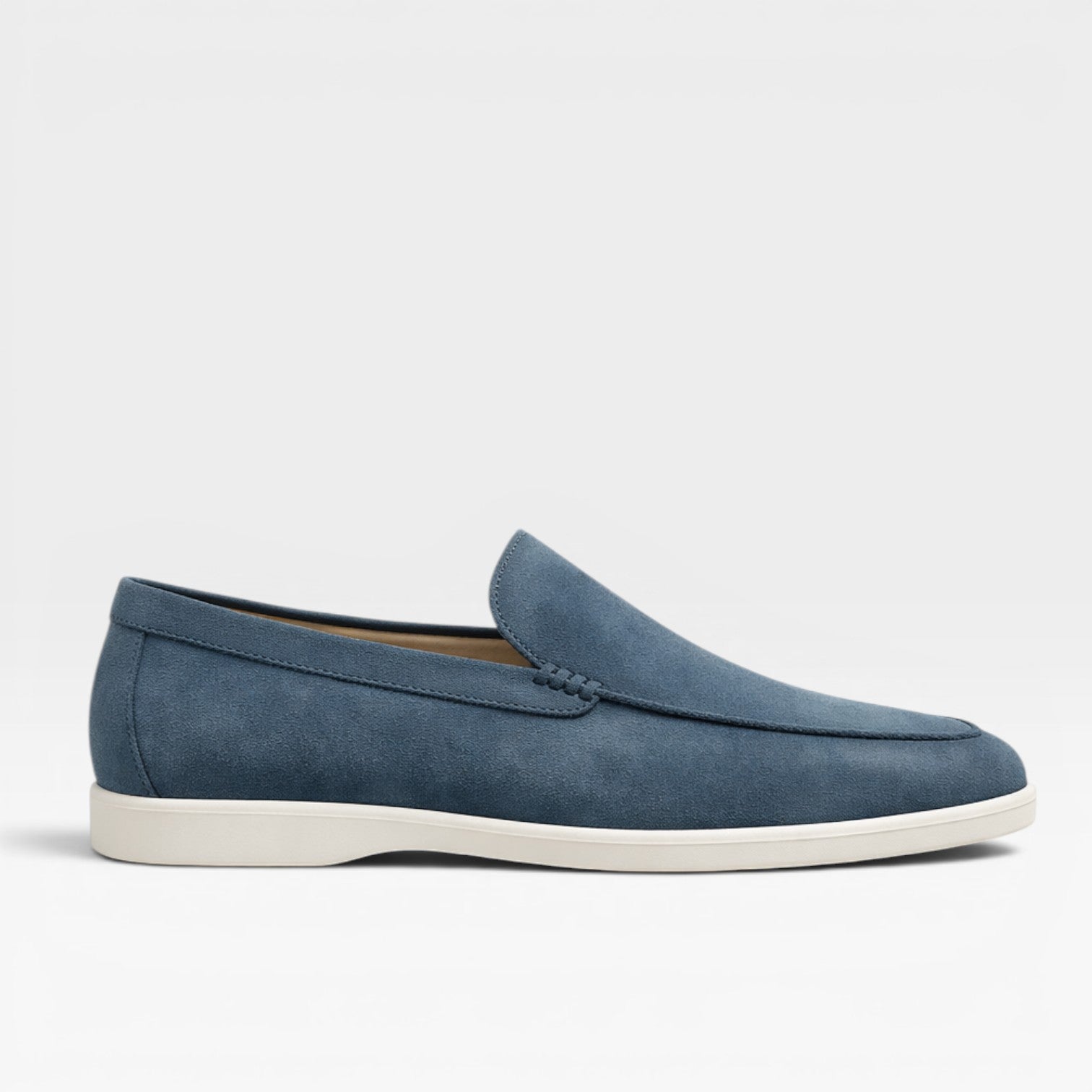 Reuben | Men's Suede-Look Loafers - Classic Slip-On Smart-Casual Shoes