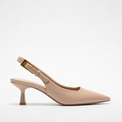 Clara | Women's Slingback Court Heels – Pointed-Toe Kitten Heel Pumps