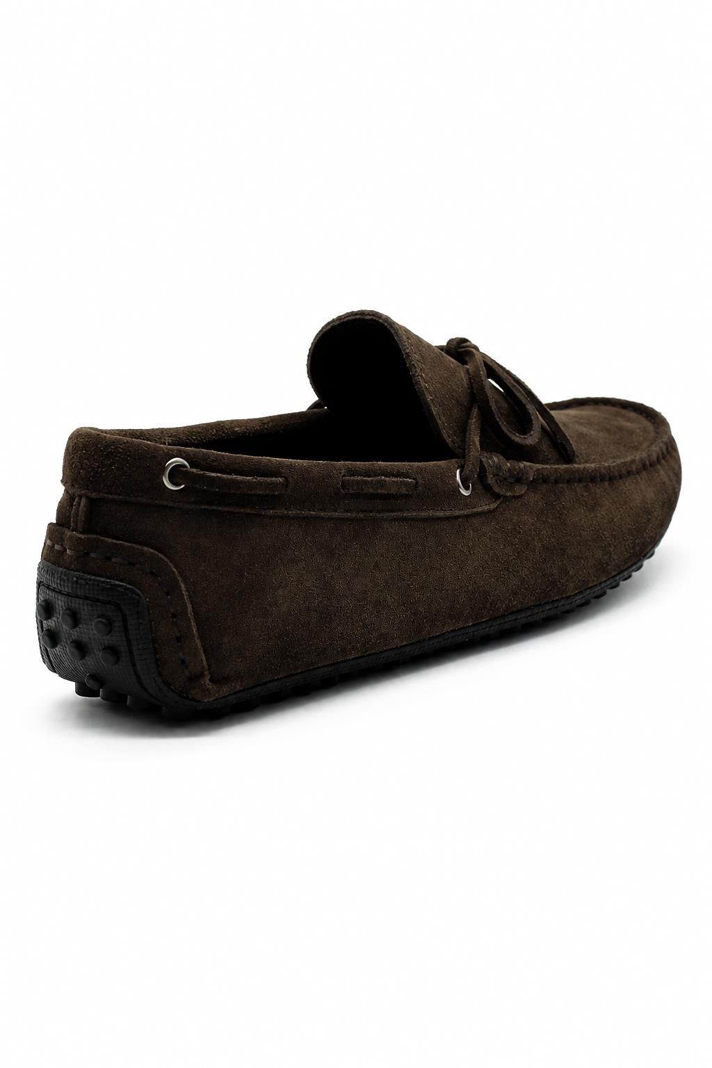 Lawson | Men's faux suede Driving Loafers - Slip-On Moccasins with Apron Stitching