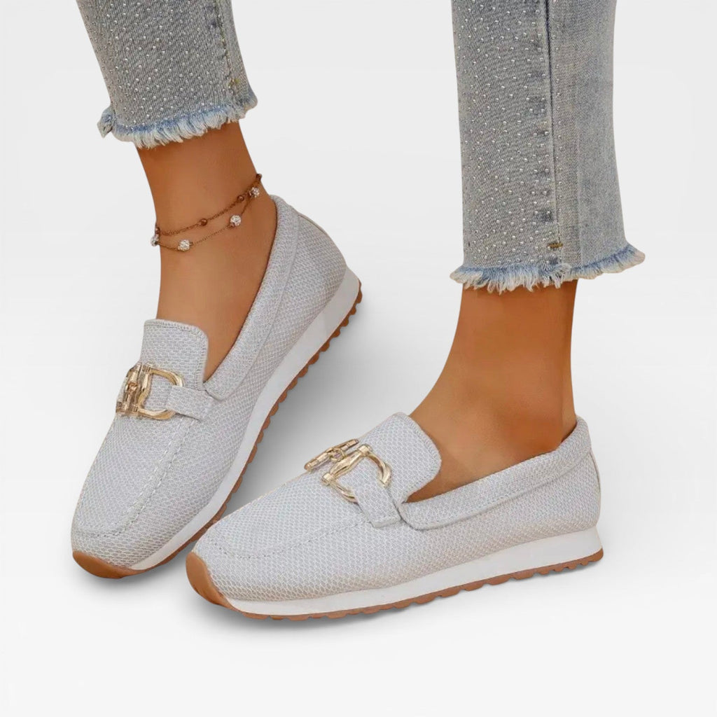 Women's Mesh Slip-On Loafers – Casual Lightweight Summer Shoes