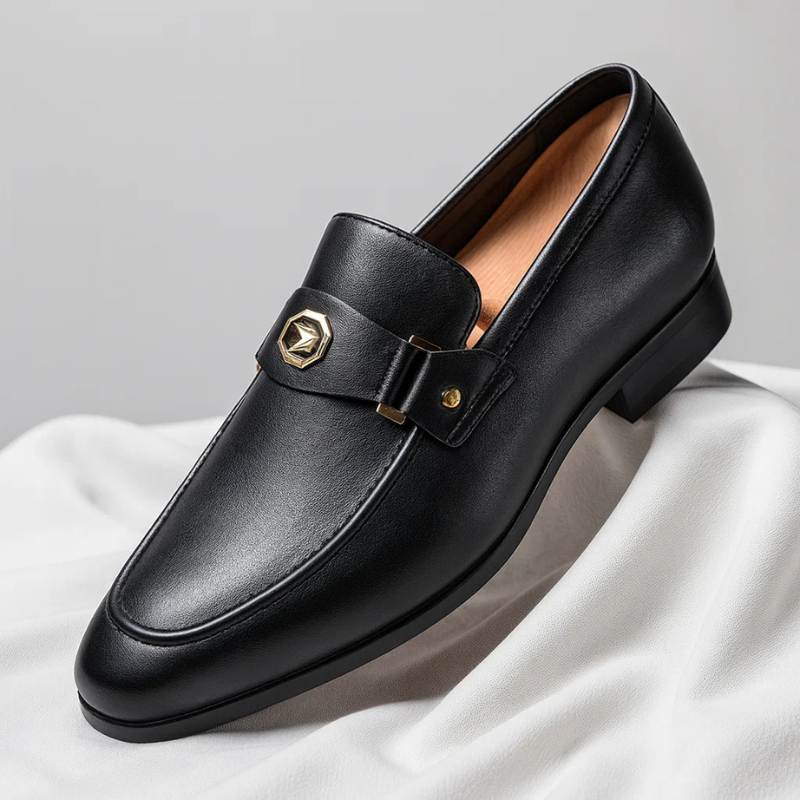 Edgar | Men's Italian faux leather Loafers - Classic Smart-Casual Slip-On Shoes