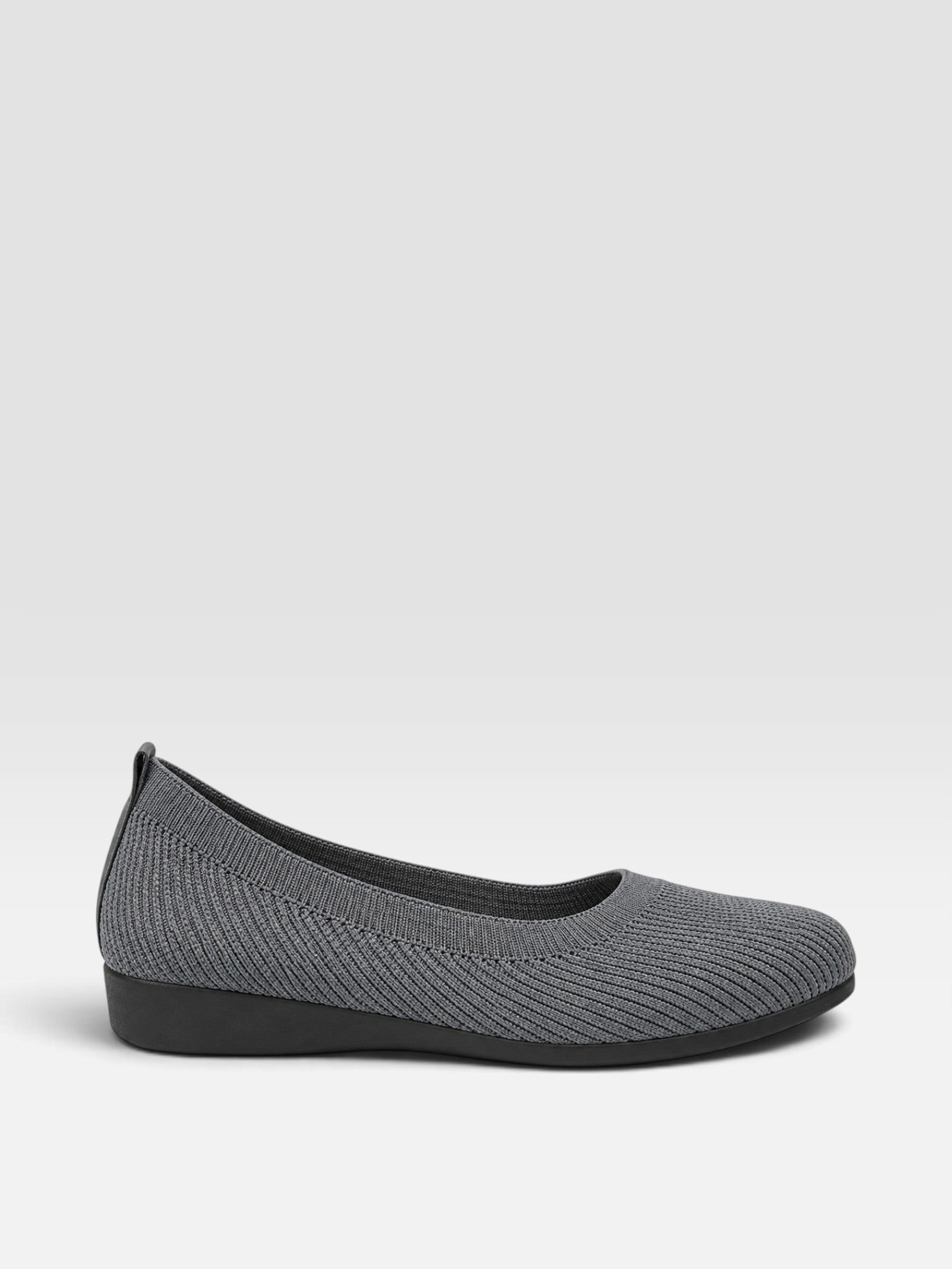 Tilly | Women's Knitted Slip-On Ballet Flats - Stretch-Knit Everyday Pumps