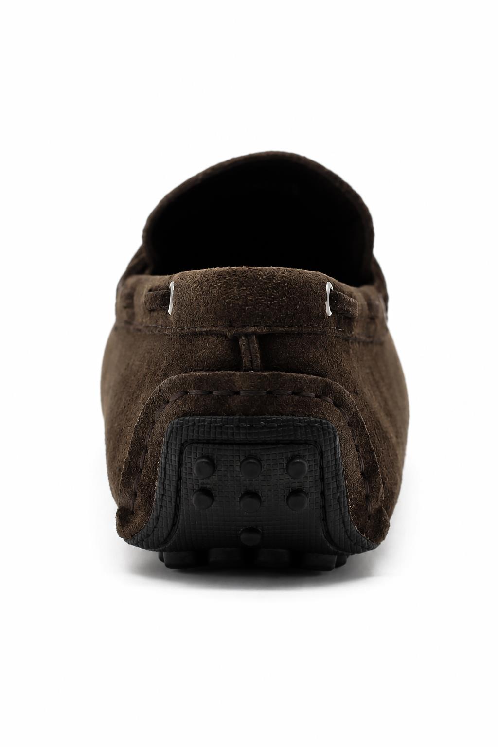 Lawson | Men's faux suede Driving Loafers - Slip-On Moccasins with Apron Stitching