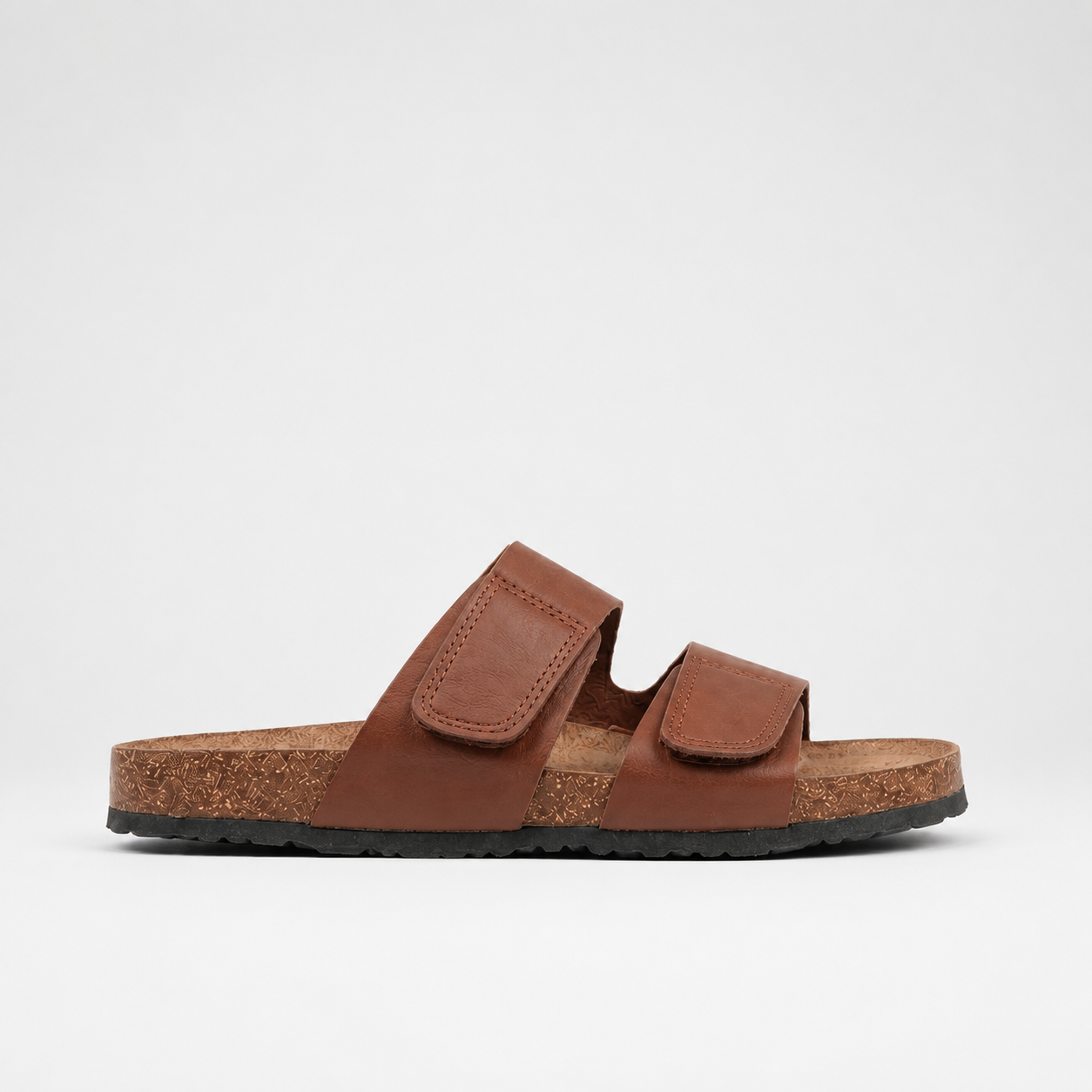 Theo | Men's Double Strap Slides – Adjustable Open-Toe Sandals