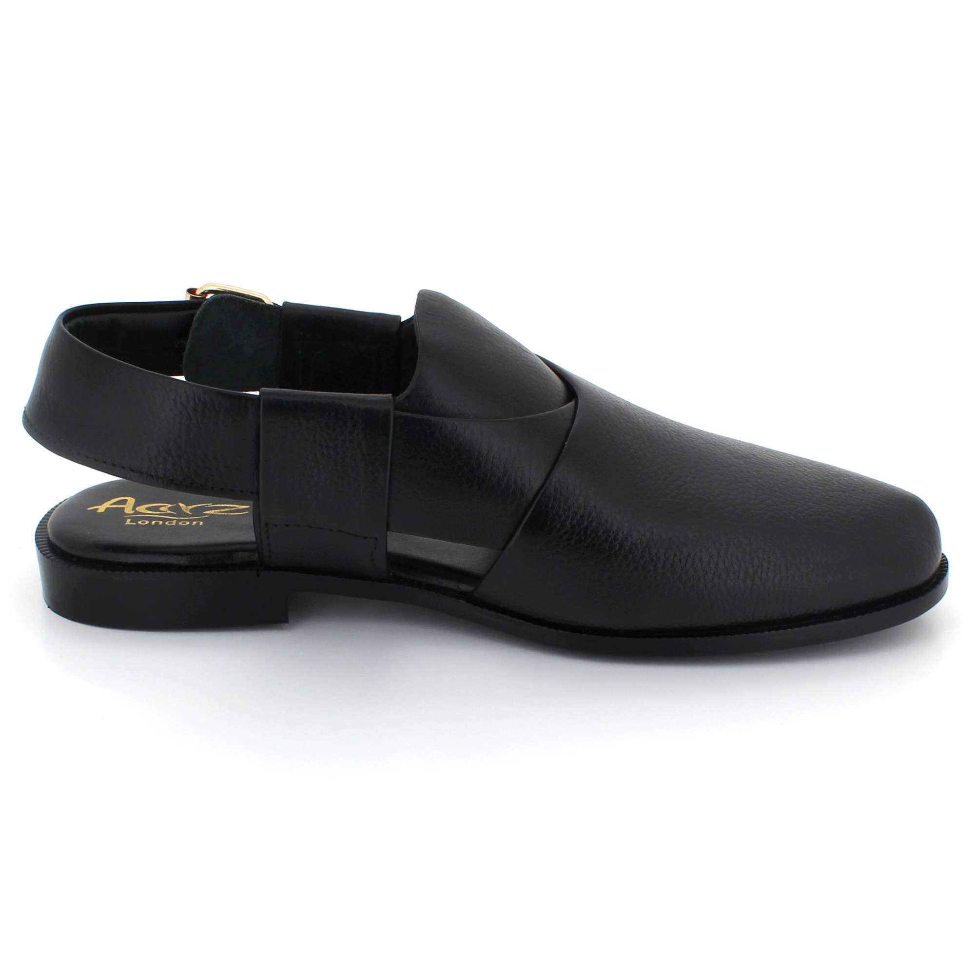 Gordon | Men's synthetic leather Peshawari Sandals - Adjustable Buckle Strap Ethnic Sandals