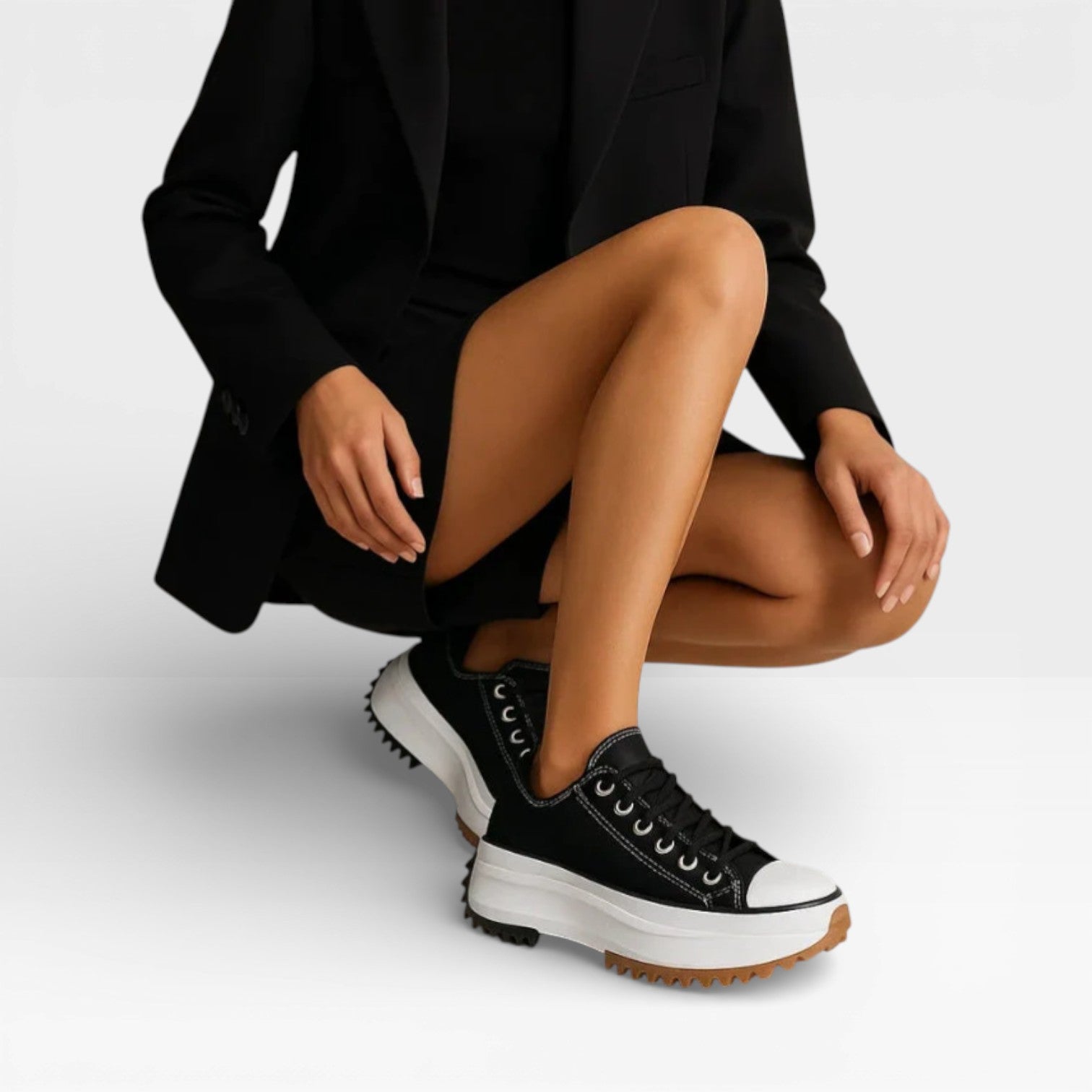 Women's High-Sole Trainers – Cushioned Everyday Comfort