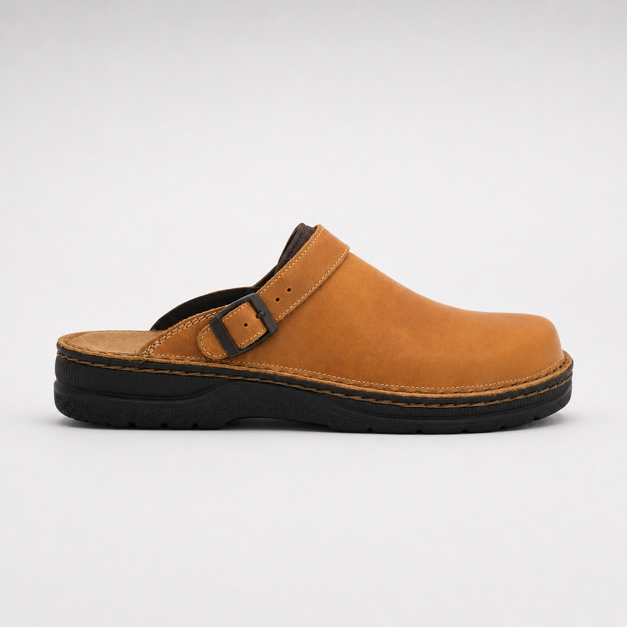 Florence | Leather Clogs – Cushioned Slip-On Everyday Shoes