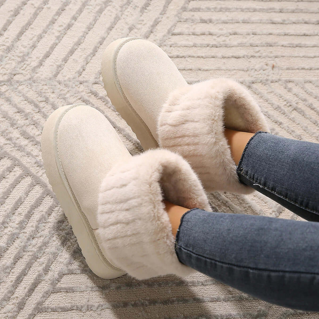 Bethan | Women's Warm Winter Boots - Cosy Round-Toe Ankle Boots
