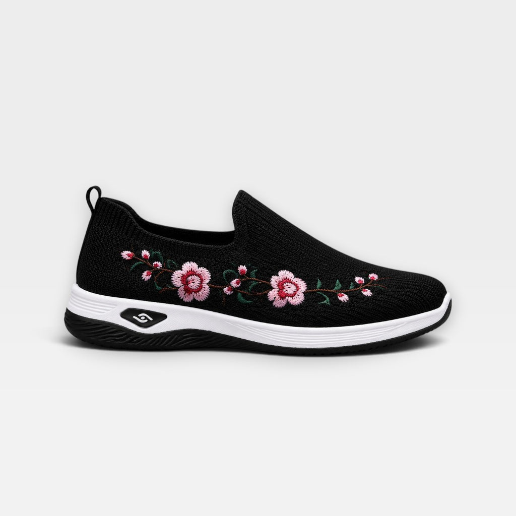 Elsie | Women's Breathable Mesh Trainers - Lightweight Casual Flat Shoes