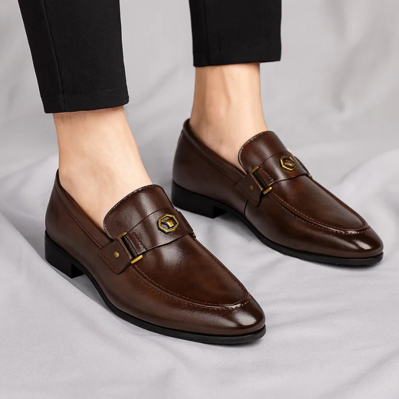 Edgar | Men's Italian faux leather Loafers - Classic Smart-Casual Slip-On Shoes