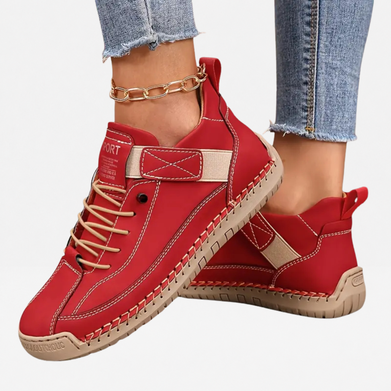 Grace | Women's Slip-On Walking Trainers – Wide Toe Casual Shoes