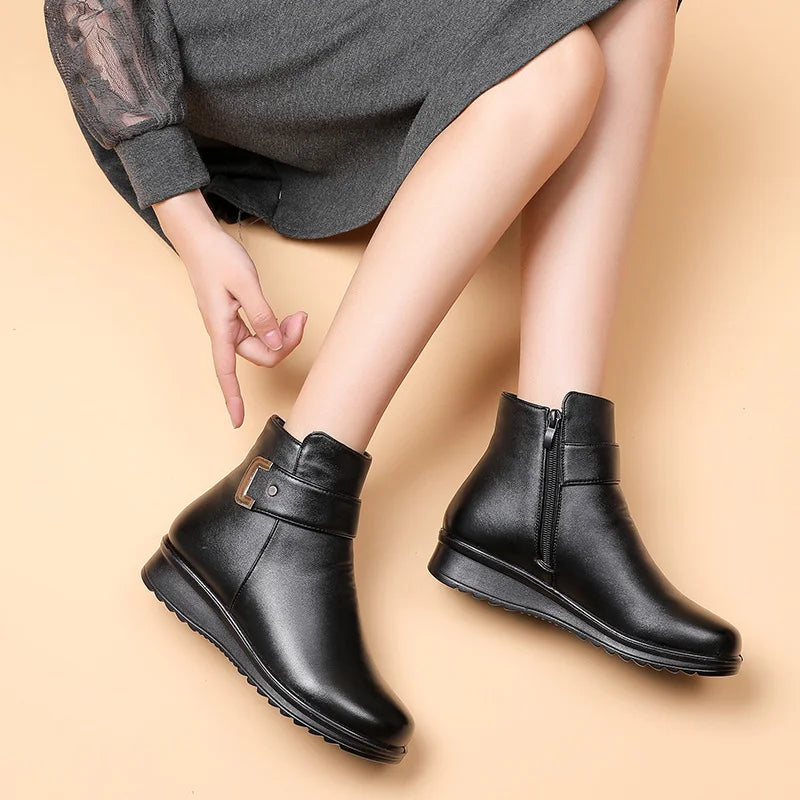 Rosalyn | Women's Waterproof Boots - Cushioned Rubber Sole Ankle Boots
