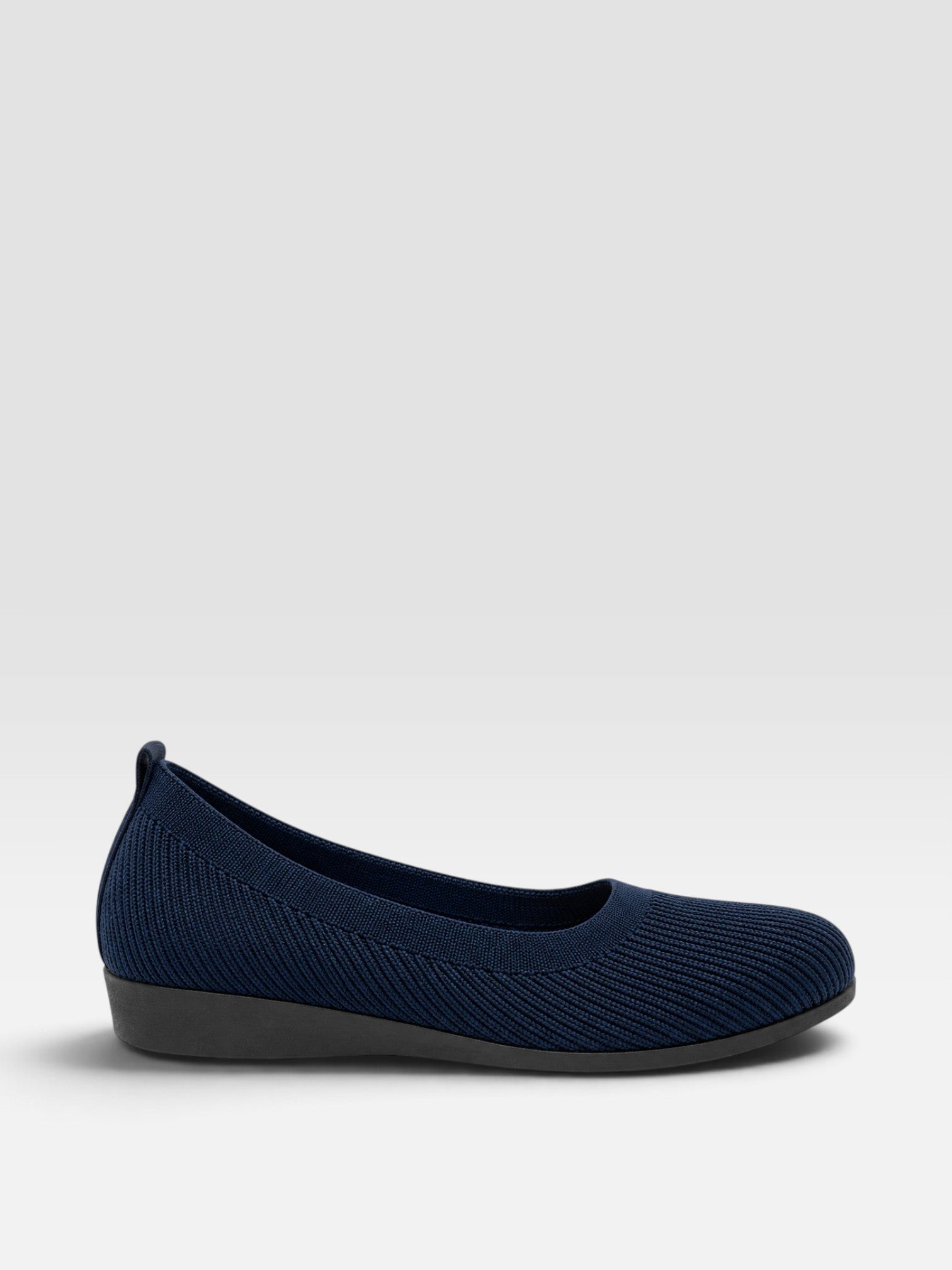 Tilly | Women's Knitted Slip-On Ballet Flats - Stretch-Knit Everyday Pumps
