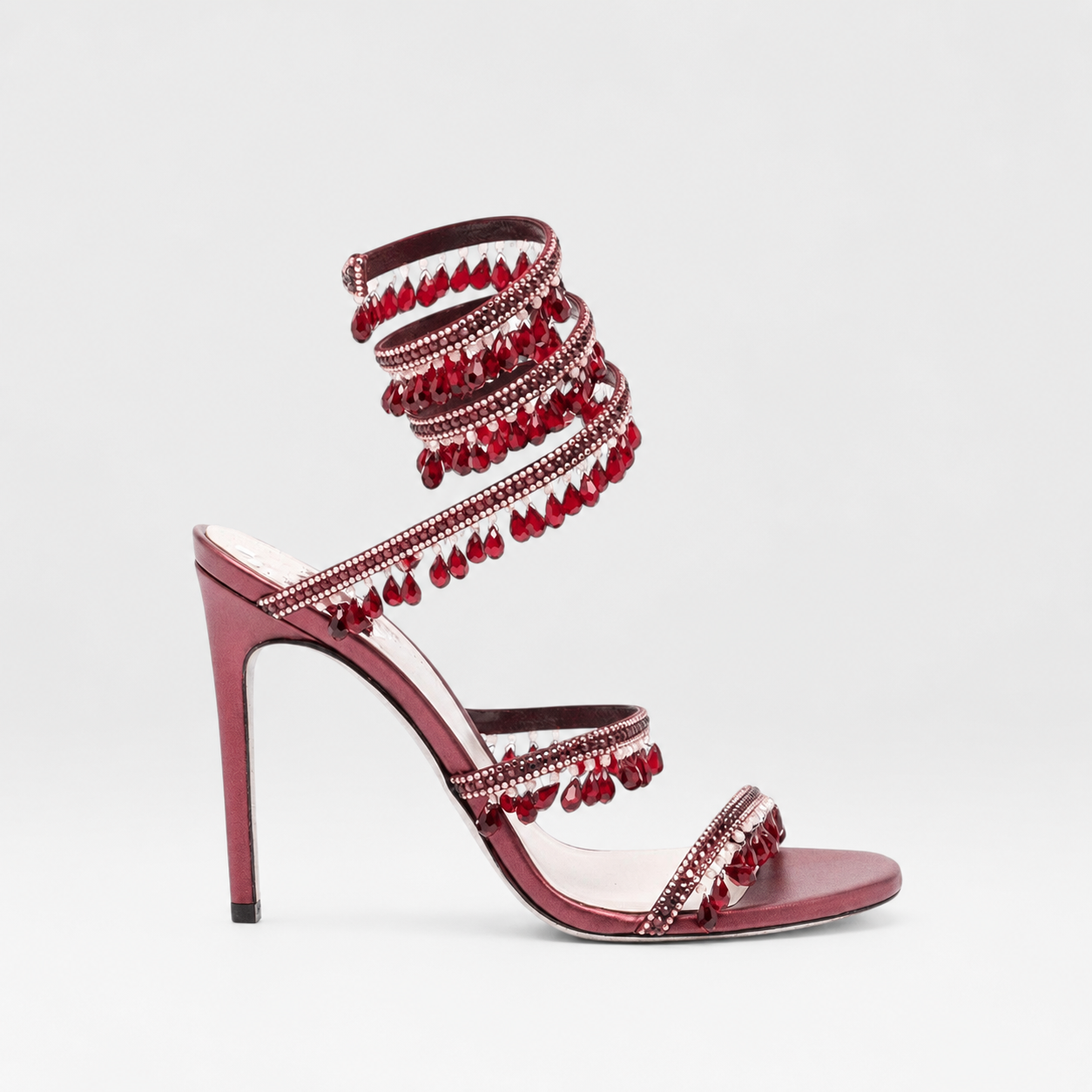 Anouk | Women's Crystal Strappy Heels – Elegant Evening Sandals