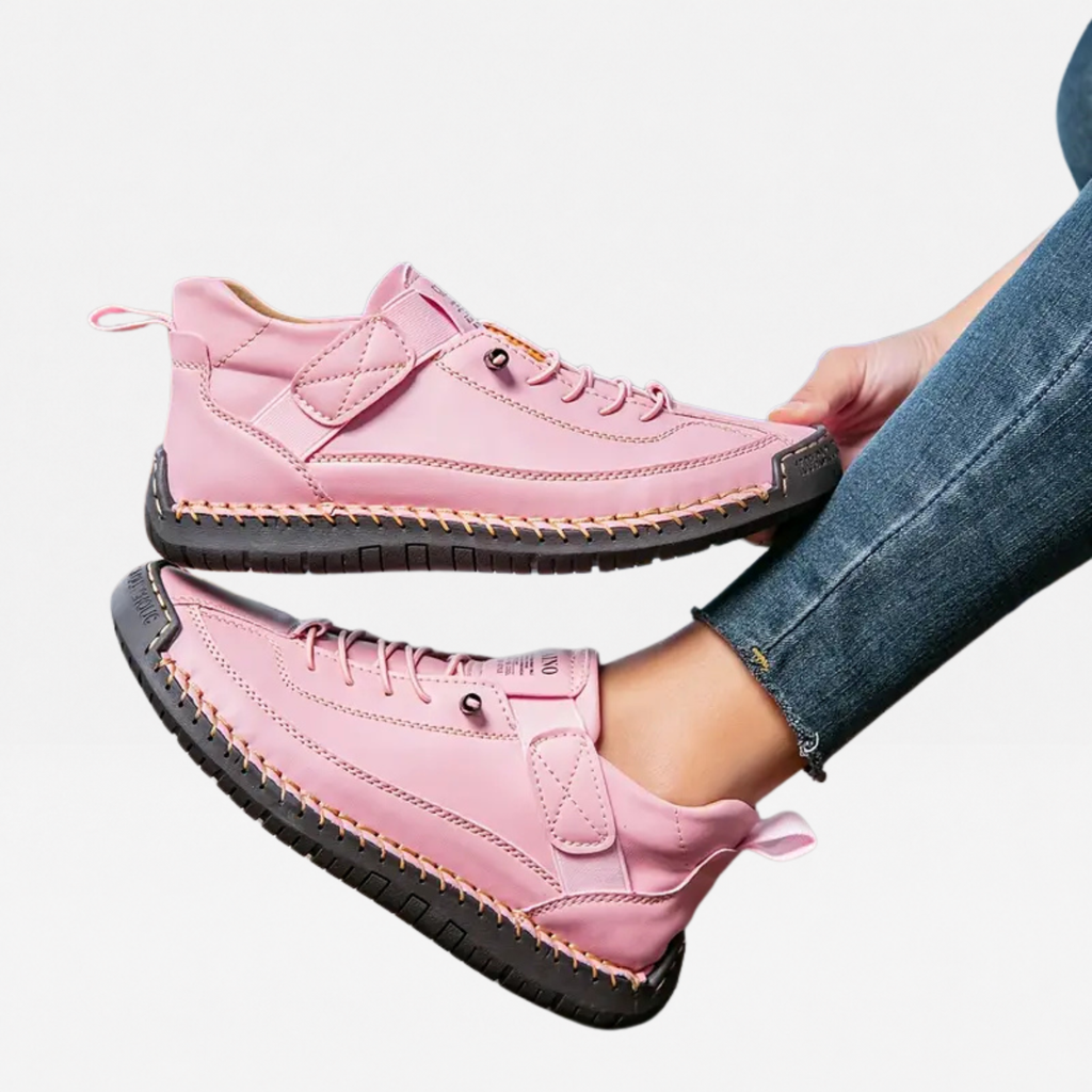 Grace | Women's Slip-On Walking Trainers – Wide Toe Casual Shoes