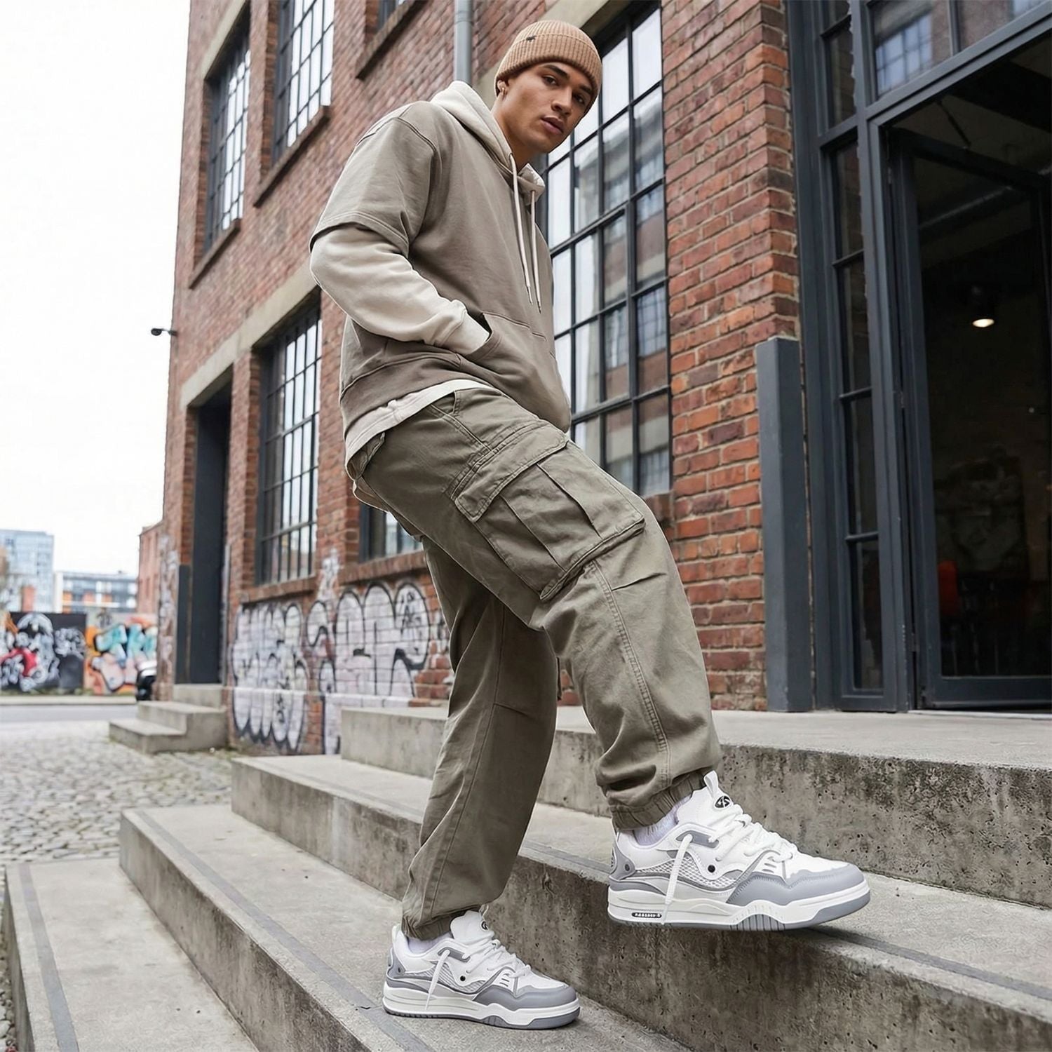 Leo | Men's Chunky Trainers – Thick-Sole Casual Sneakers