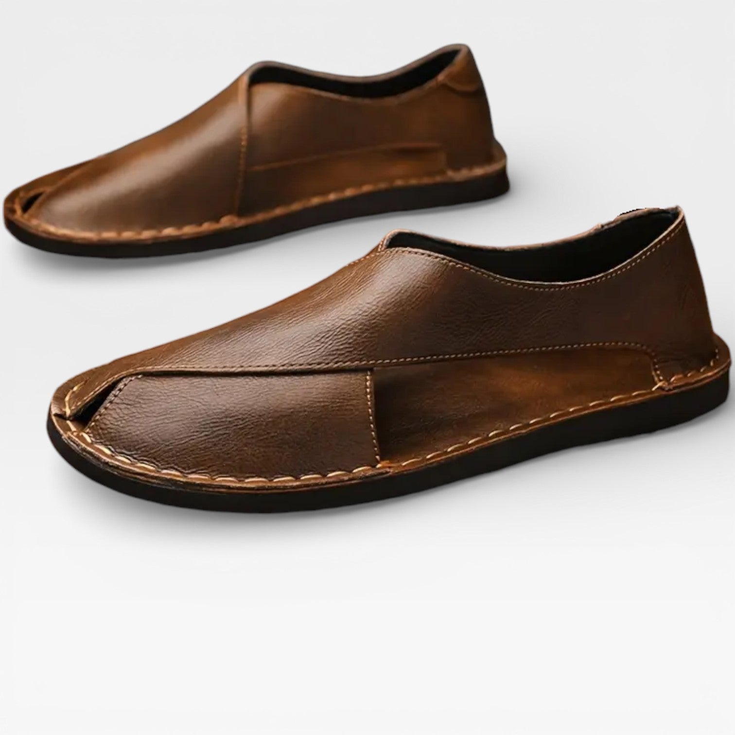 Marcus | Men's Leather-Look Sandals - Smart-Casual Summer Shoes