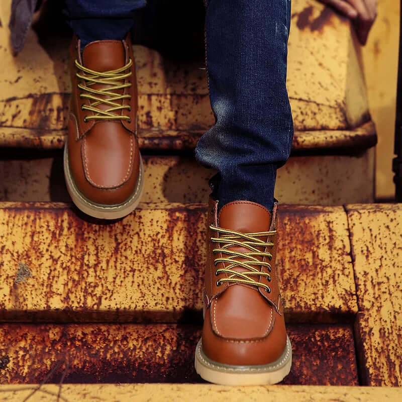 Byron | Men's Retro Winter Boots - Cushioned Casual Ankle Boots