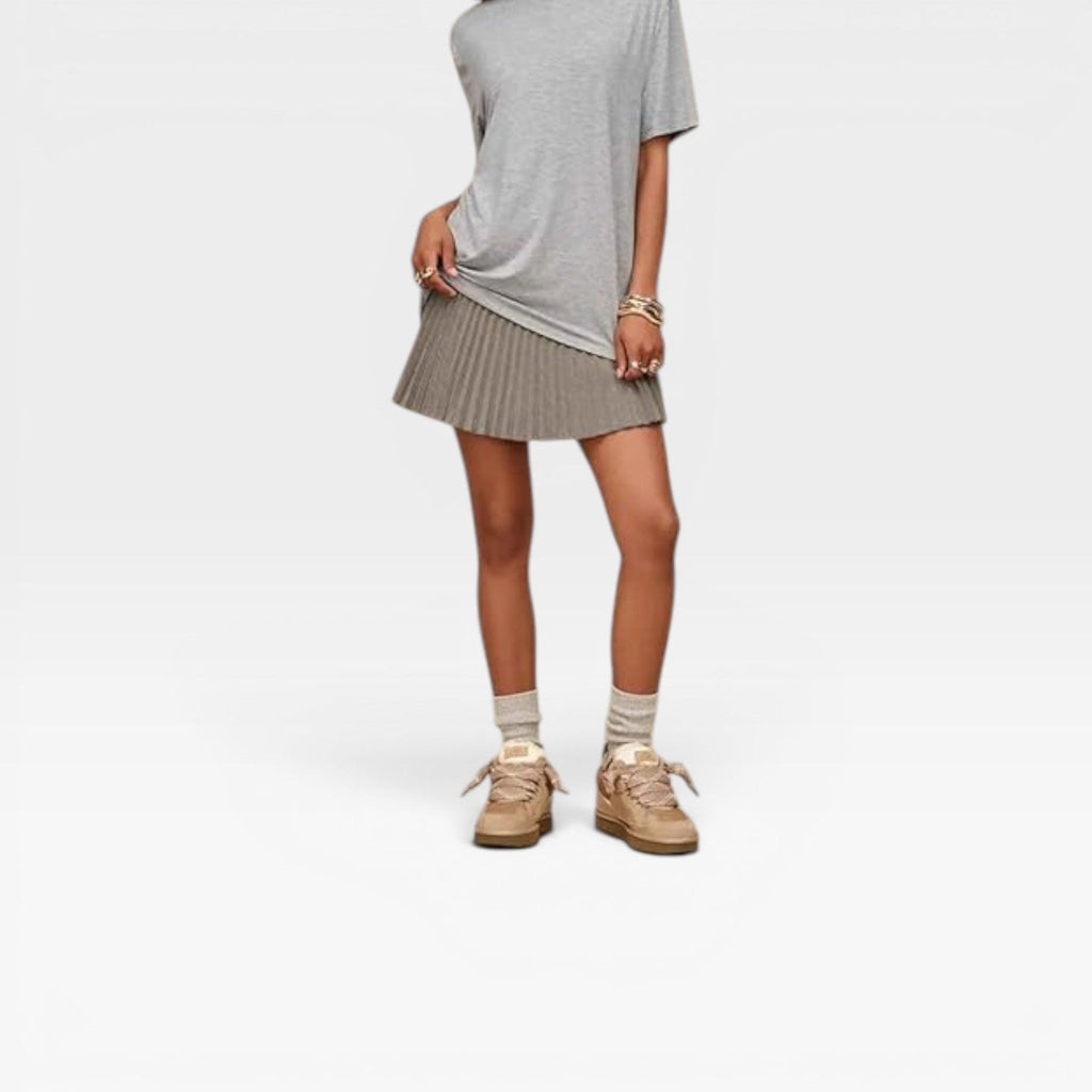 Rosamund | Women's Shearling Lined faux suede Trainers - Cozy Chunky Sneakers