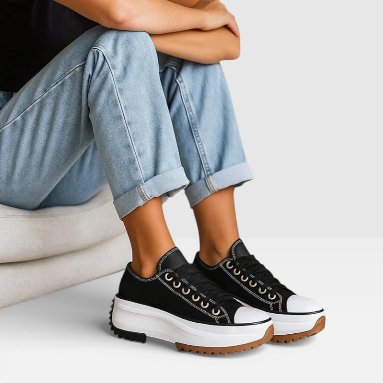 Women's High-Sole Trainers – Cushioned Everyday Comfort