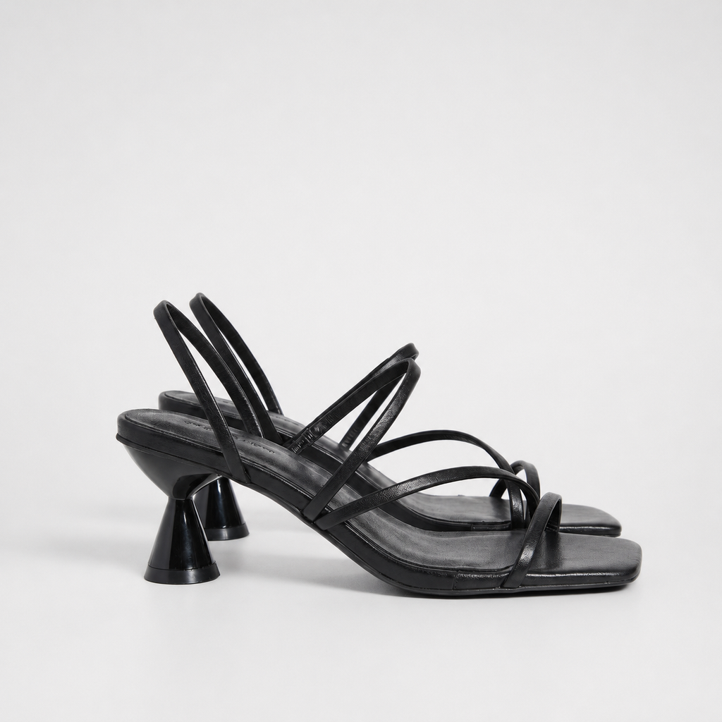 Lydia | Women's Strappy Kitten Heel Sandals – Multi-Strap Summer Heels