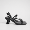 Lydia | Women's Strappy Kitten Heel Sandals – Multi-Strap Summer Heels