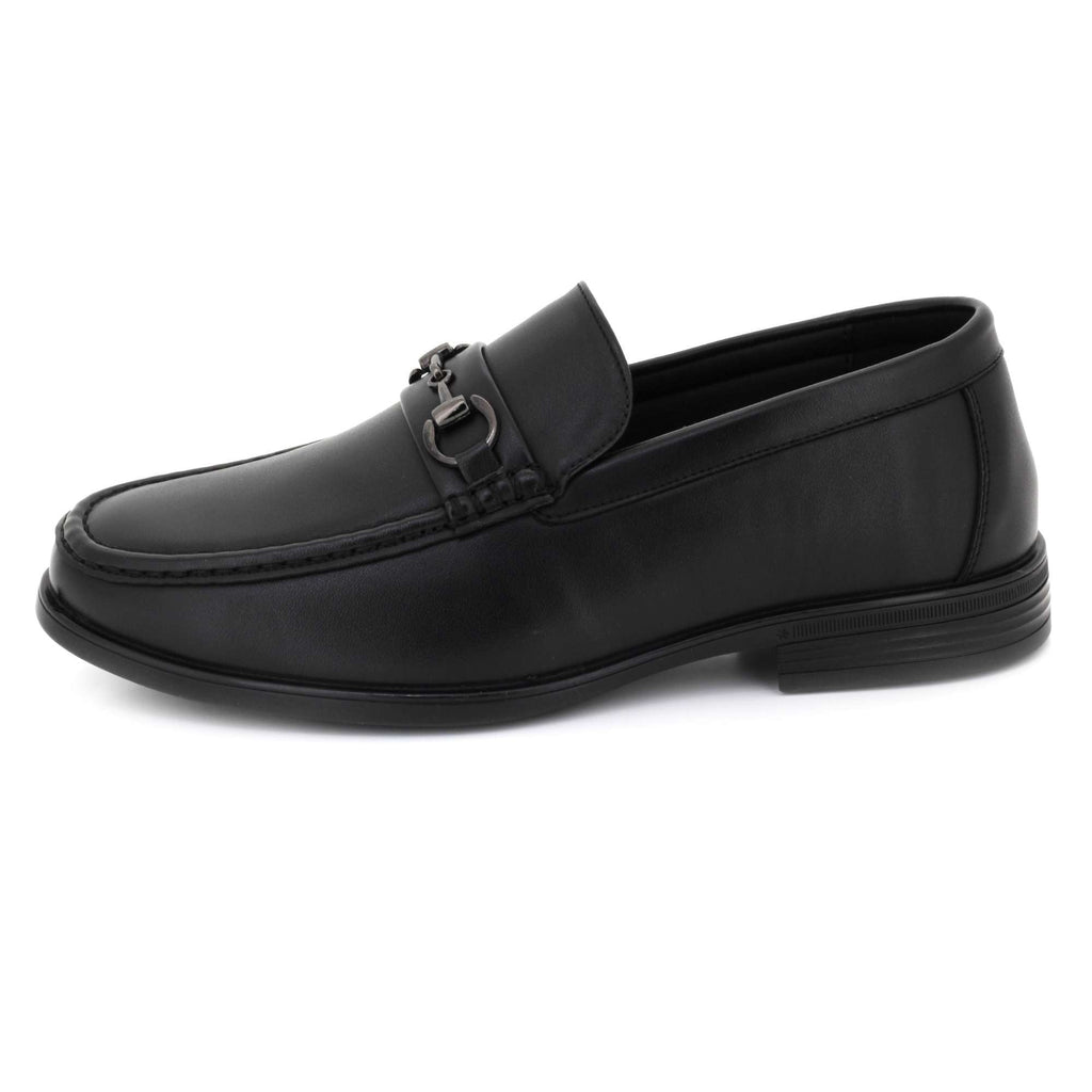 Winston | Men's Leather-Look Horsebit Loafers - Smart Casual Slip-On Shoes