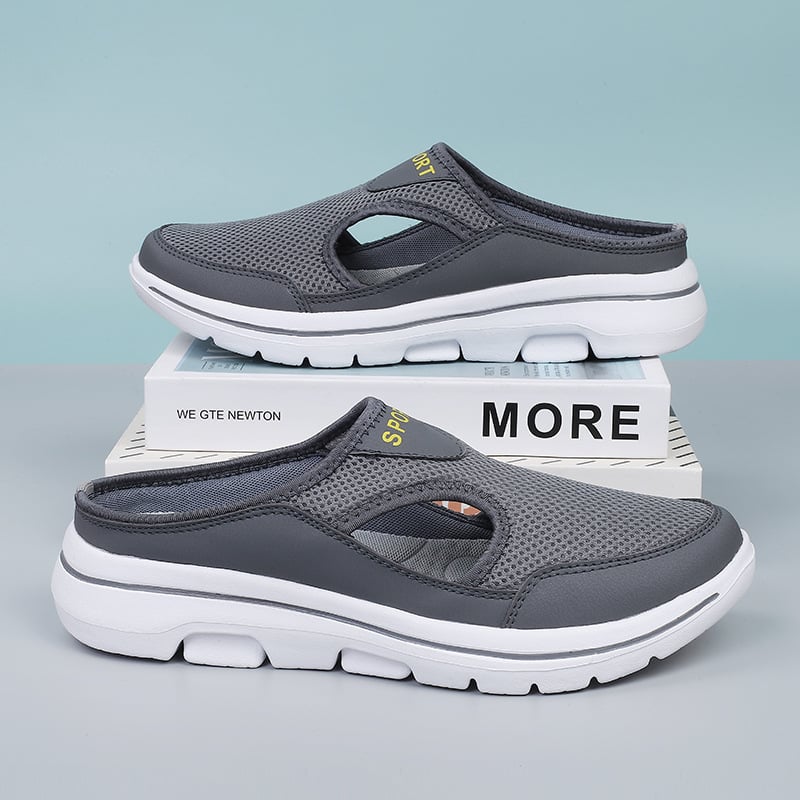 Merrick | Men's Breathable Mesh Slippers - Lightweight Slip-On Slides