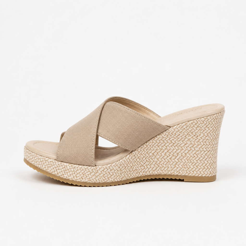Gaia | Women's Cross Strap Wedge Sandals Summer Style