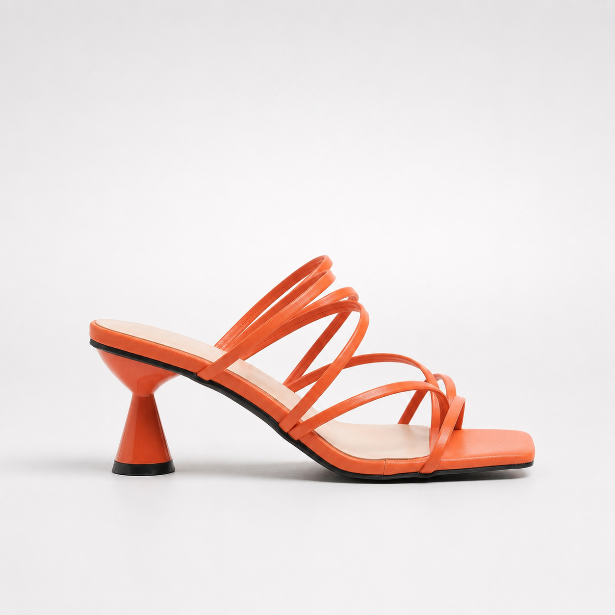 Lydia | Women's Strappy Kitten Heel Sandals – Multi-Strap Summer Heels