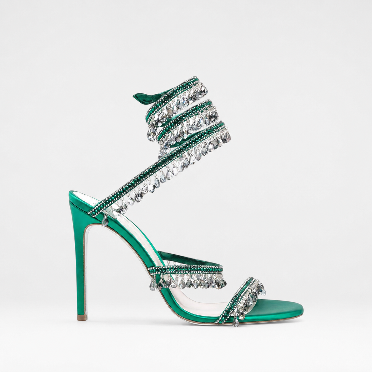 Anouk | Women's Crystal Strappy Heels – Elegant Evening Sandals
