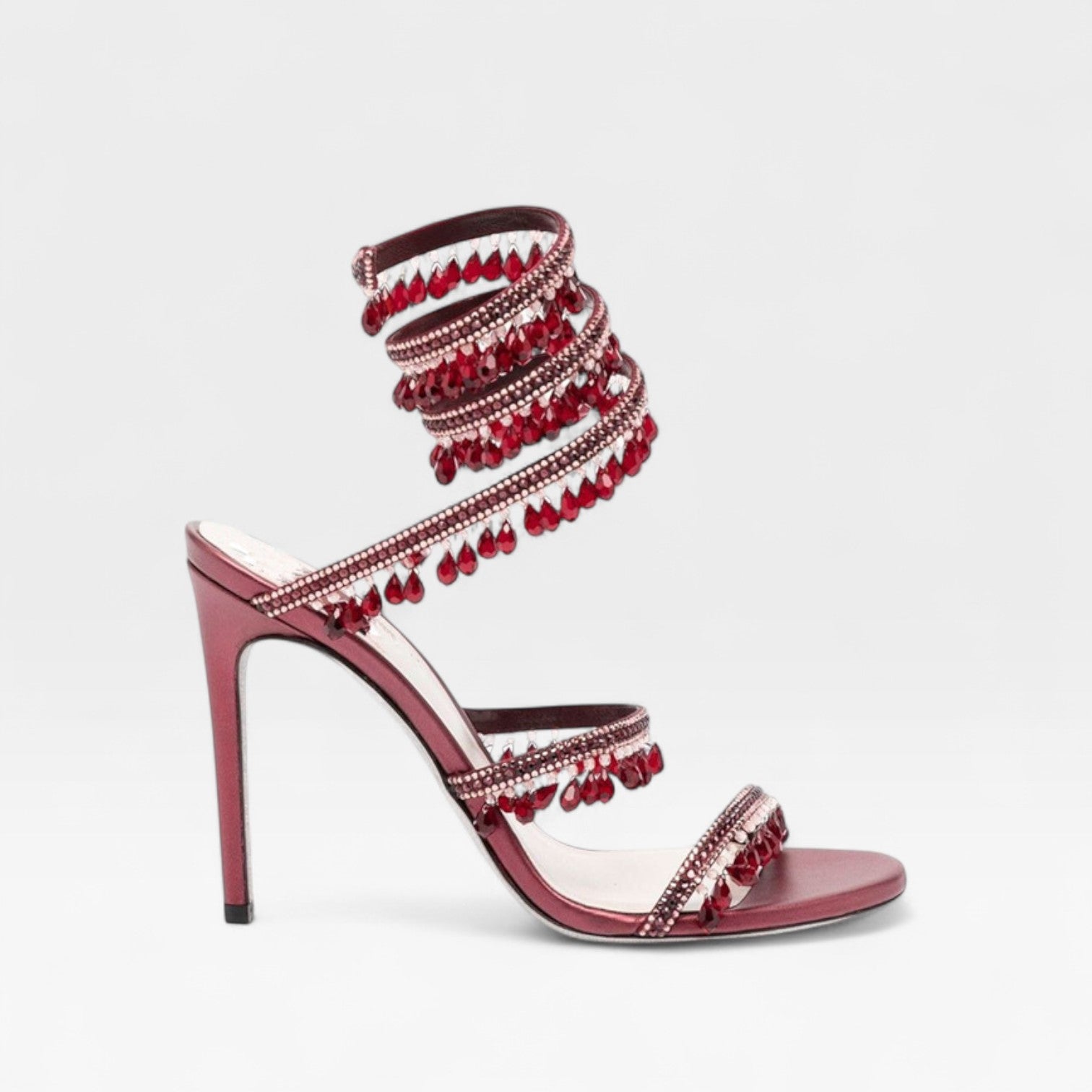 Anouk | Women's Crystal Strappy Heels – Elegant Evening Sandals